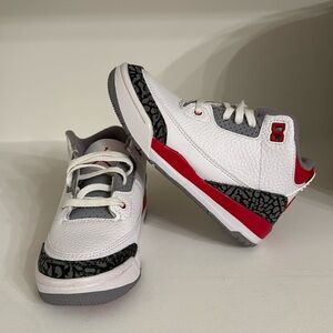 NEW | KIDS | SIZE 11C | JORDAN 3 RETRO FIRE RED